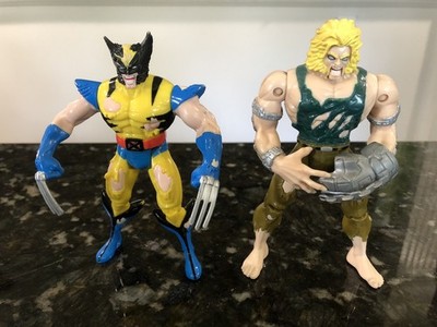 Marvel Toybiz Battle Ravaged Wolverine 1995, Captive Sabretooth 5  Toy Biz X-Men