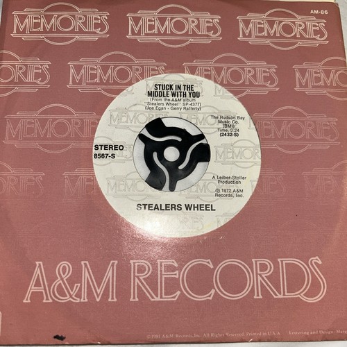 Stealers Wheel - Stuck In The Middle With You/ Star 7'' Vinyl US RARE LATE RE