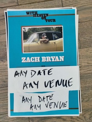 Zach Bryan 11x17 2026 Concert Tour Poster | eBay