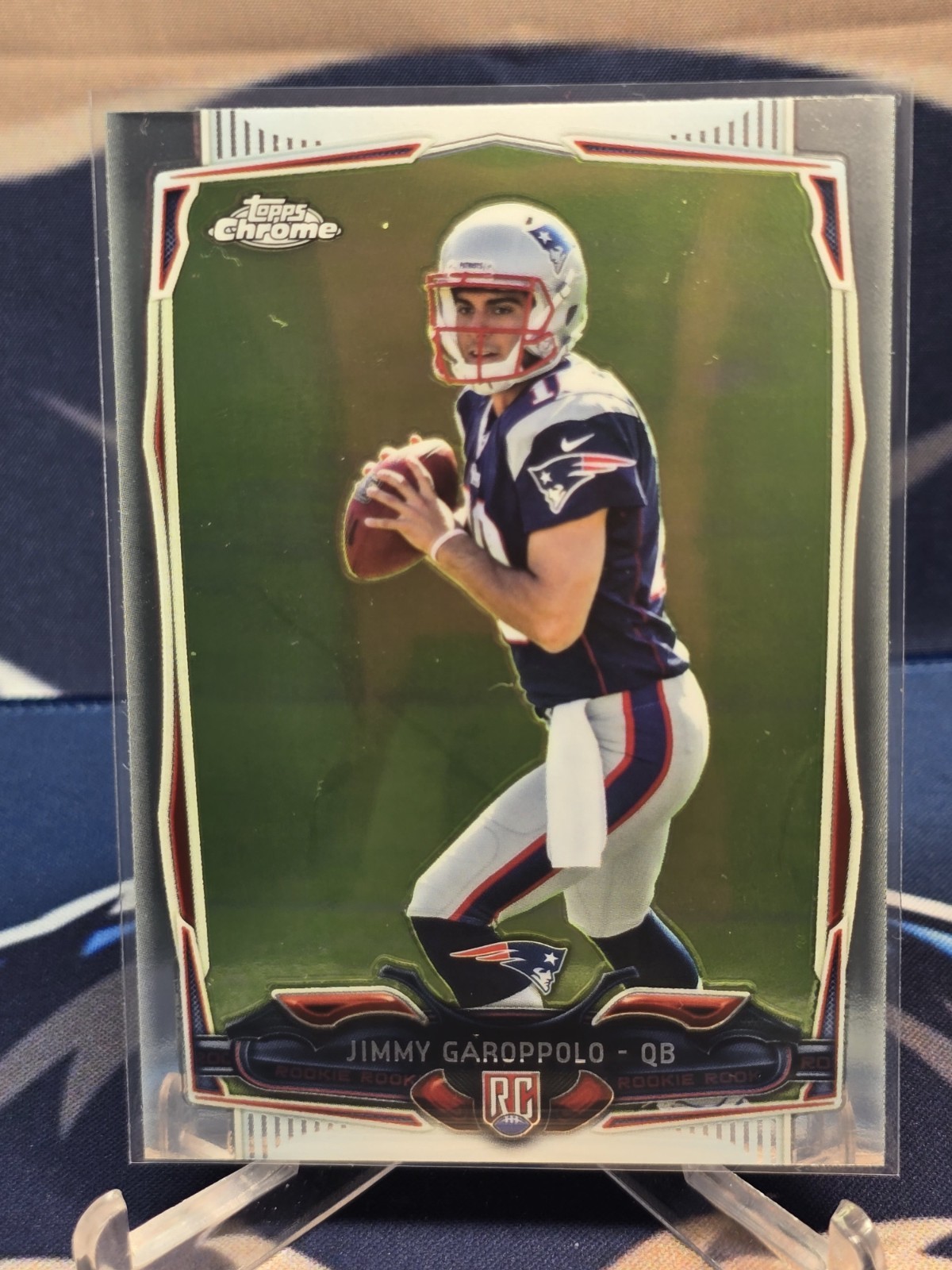 2014 Topps Chrome - Rookie Jimmy Garoppolo #150 Ball in Both Hands (RC)