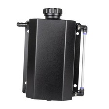 2L Universal Aluminum Radiator Coolant Overflow Expansion Tank, Black Coolant