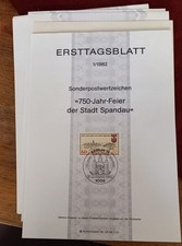 19 Ersttagsbl&auml;tter BRD Berlin 1/1982 - 5/1983 durchgehend