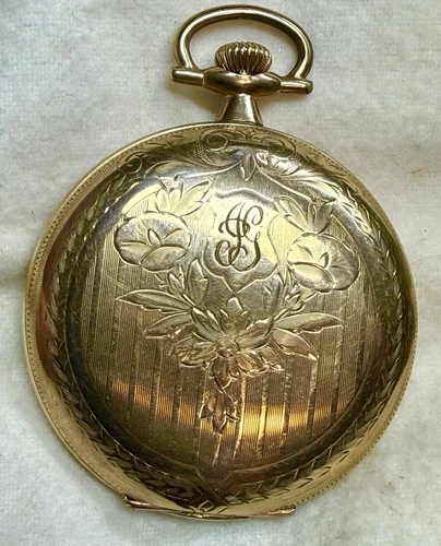 Elgin GM Wheeler Fahys Montauk 12s GF Antique Pocket Watch Runs 19222204 17j