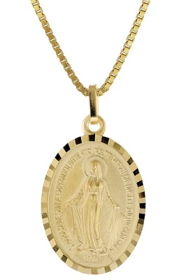 TRENDOR Schmuck Milagrosa Gold 333 Anhänger Madonna + Vergoldete Silberkette 519 - Bild 1 von 4