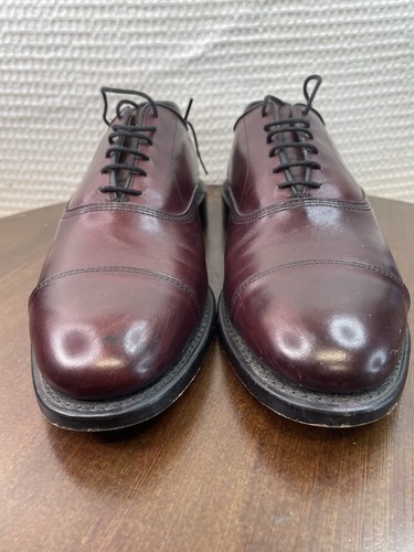 Allen Edmonds Park Avenue Men’s Size 8D Burgundy Cap Toe Oxford Dress Shoes - Picture 2 of 12
