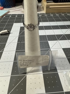 Ryze Party = Ring Size 5 = White Frost CZ
