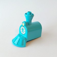 Lego DUPLO Med Azure Train Steam Engine Front w/"1" for Set 10954 Number Train