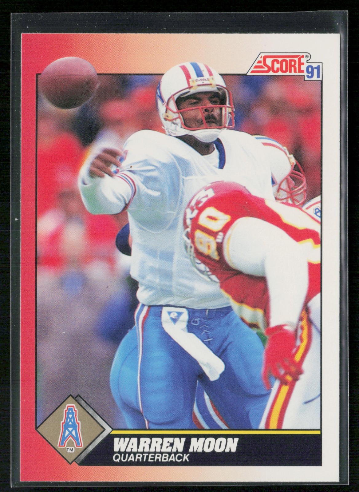 Warren Moon 1991 Score #201 Houston Oilers