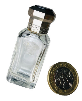 Parfum Flakon klein leer Sammlerstück Glas Miniatur ra