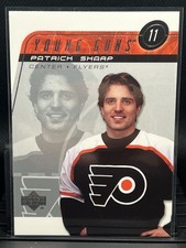 2002-03 Upper Deck Patrick Sharp Young Guns Rookie Card #447 Philadelphia Flyers. rookie card picture