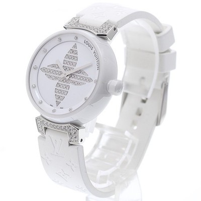 Louis Vuitton Tambour Forever Watch LOUIS VUITTON Tambour Forever Q13M4 10P lug diamond Quartz  main image 2