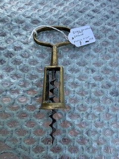 Antique Edward Preston & Sons Brass Rotating Frame Corkscrew c.1900–1910