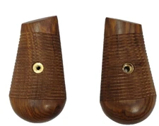 C96 Broomhandle Pistol Wooden Grips for Mauser , Hardwood with Brass Fittings