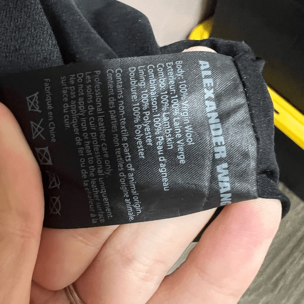 Abito Alexander Wang in pelle taglia 6