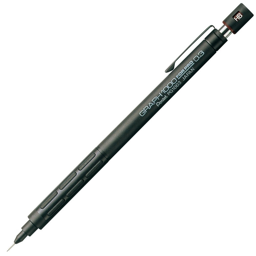Graph 1000 0.3mm Mechanical Pencil for Drafting Black Writing Instrument