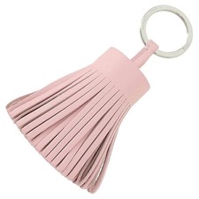 New Auth HERMES PORTE-CLES CARMEN Lambskin Rose Sakura Pink Key ring Women