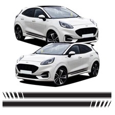 Dash Side Stripes Racing Decal Graphics Stickers Vinyl Kit For Ford Puma ST