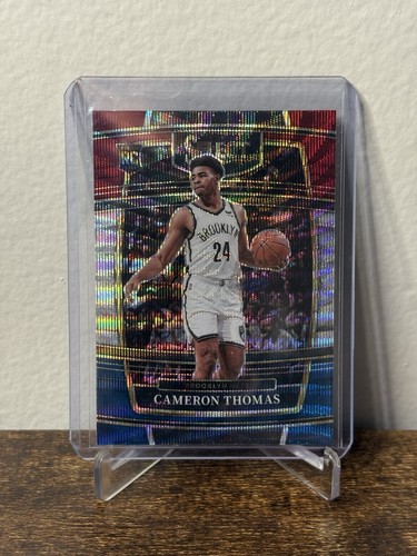 2021-22 Panini Select Concourse Tri-Color Prizm Cameron Thomas #21 Rookie RC