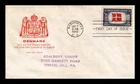 DR JIM STAMPS US COVER DENMARK OVERRUN COUNTRIES FDC HOUSE OF FARNAM CACHET