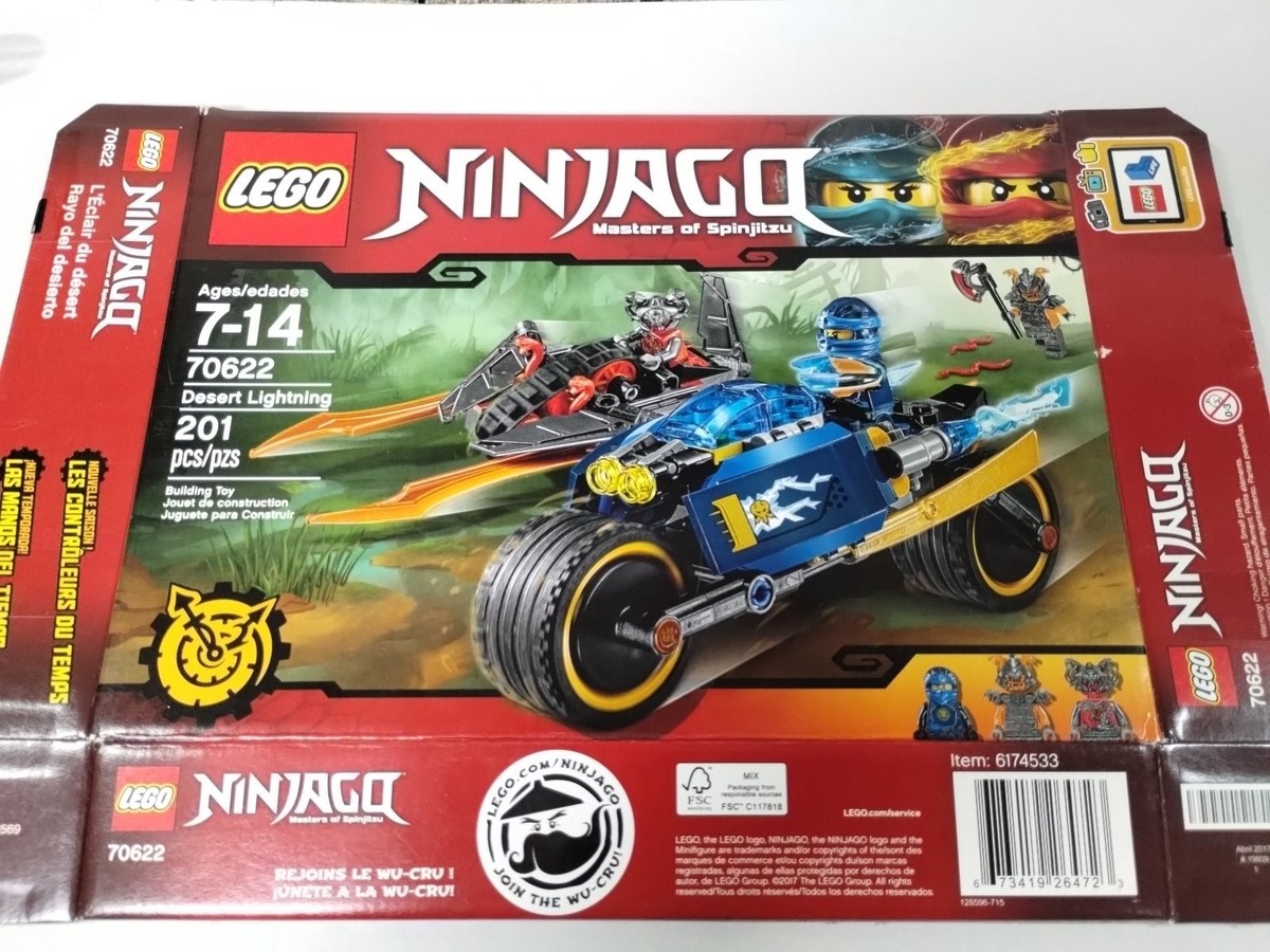 NINJAGO 70622 - Desert Lightning - Opened Box Incomplete, box