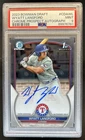 2023 Bowman Draft Wyatt Langford Chrome Auto 1st Prospect #CDA-WL Rangers PSA 9
