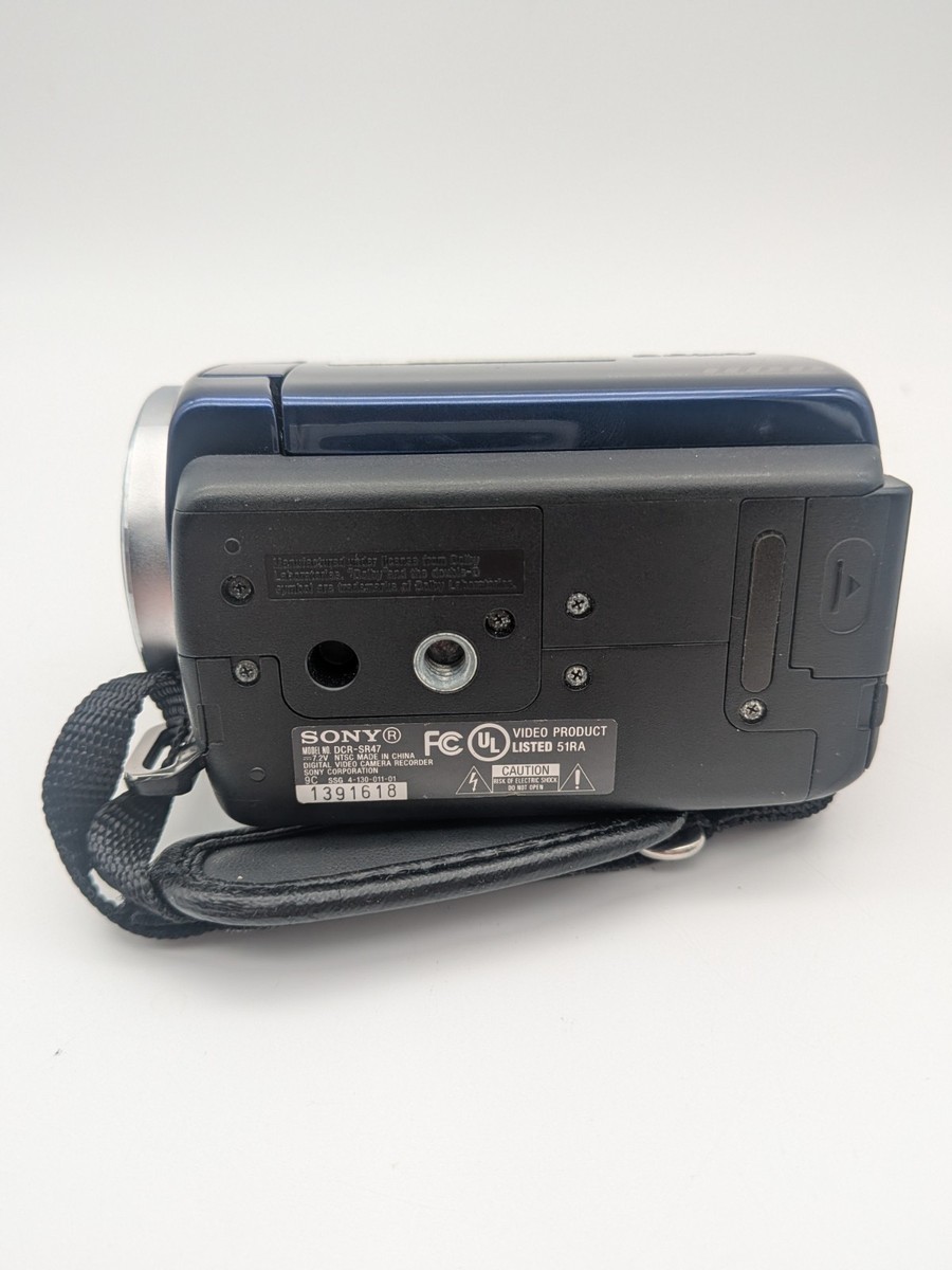 Sony Handycam DCR‑SR47 Camcorder Blue 60x Optical Zoom 60GB HDD