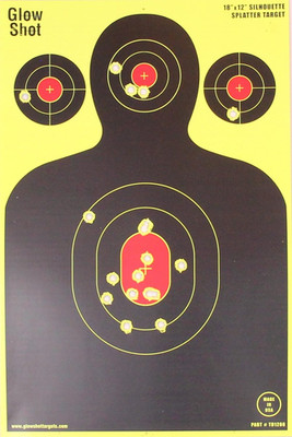 Silhouette GLOWSHOT Splatter Targets - 12x18 Inch, Multiple Pack Options Availab