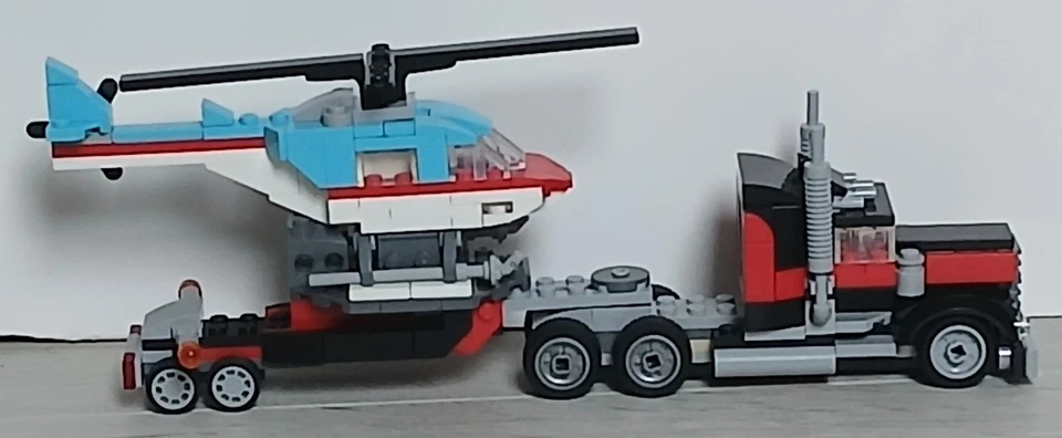 LEGO Creator 31146 Flatbed Truck with Helicopter, photo 3 sur 5