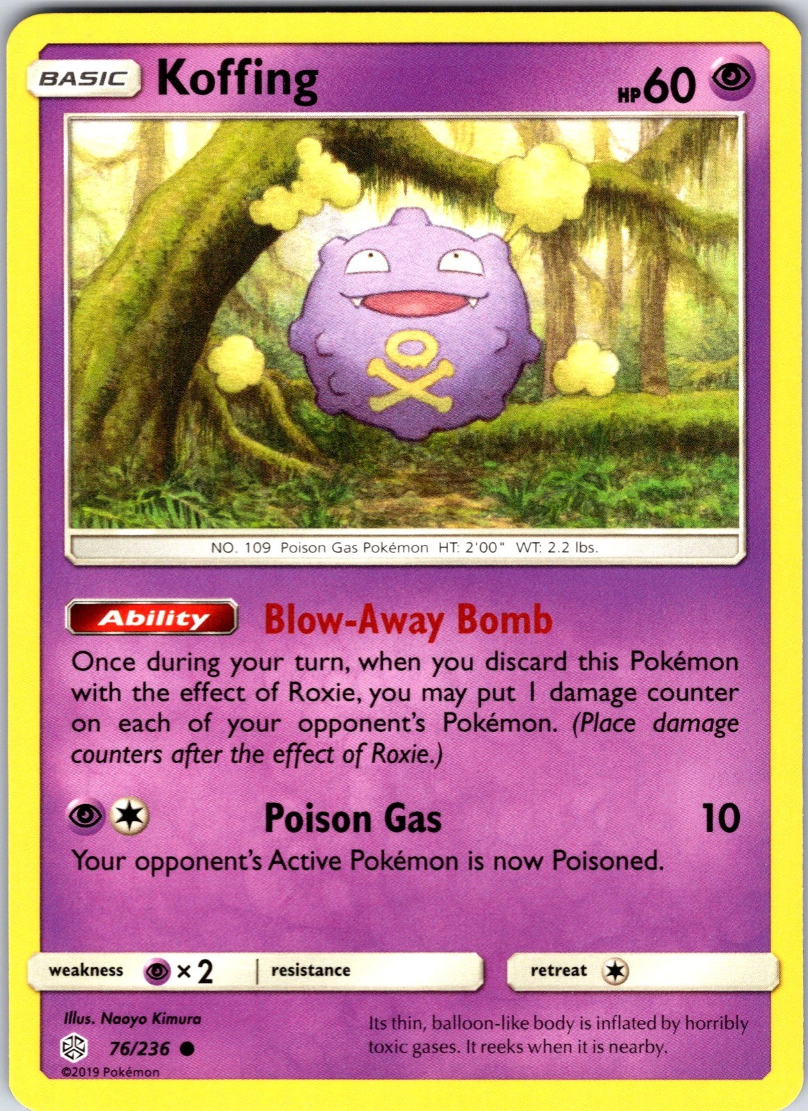 Koffing Common SM - Cosmic Eclipse 76/236 NM