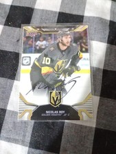 Nicolas Roy Signed Vegas Golden Knights Upper Deck Hockey Card