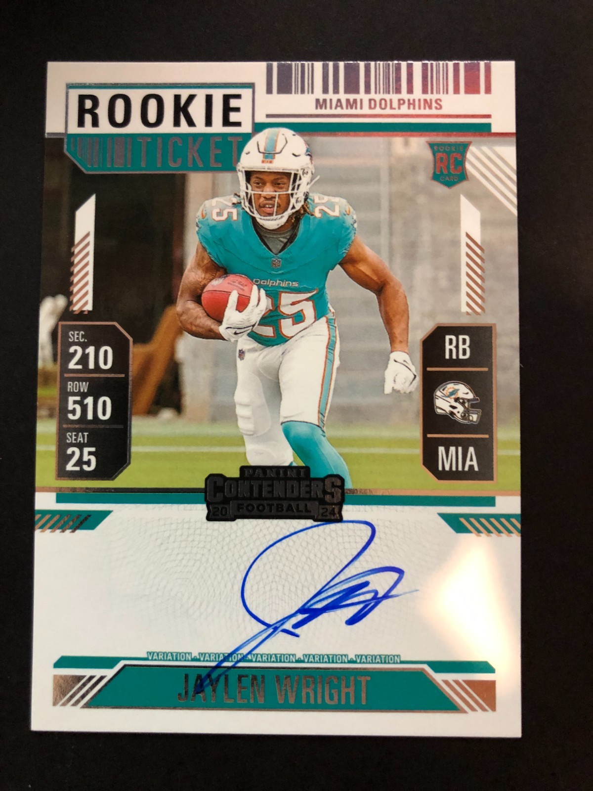 2024 Panini Contenders Rookie Ticket RC Jaylen Wright Auto Variation