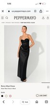 Women’s Black Peppermayo Romy Maxi Dress-BRAND NEW WITH TAGS-Formal-Small