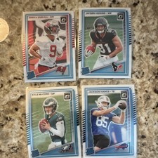 Panini Donruss Optic 2025 NFL Egbuka Higgins McCord Hawes 4-Card Lot