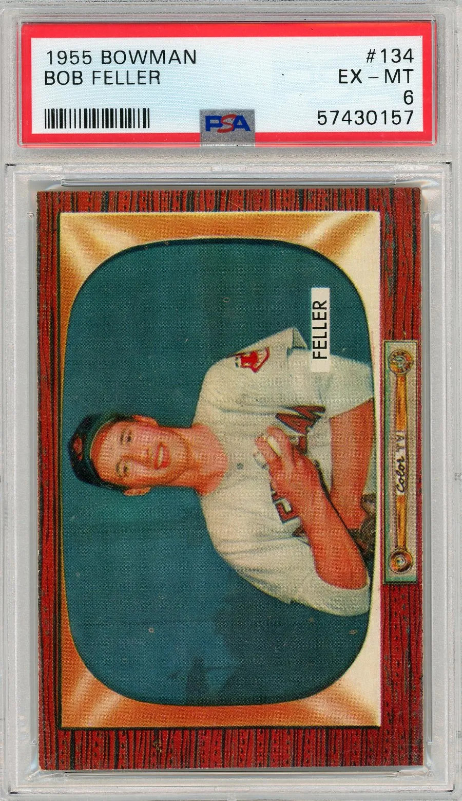 1955 Bowman Bob Feller #134 PSA 6