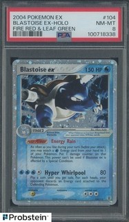 2004 Pokemon Ex Fire Red & Leaf Green #104 Blastoise Ex Holo PSA 8 NM MT TCG