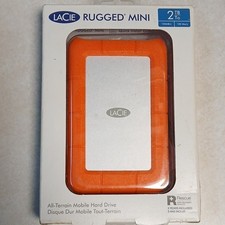 LaCie Rugged Mini 2TB Portable External HDD Orange, Rugged, 130MB/s