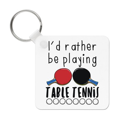 Ich Spiele Lieber Tischtennis Schlüsselanhänger Key Chain Ping Pong Sport Lustig