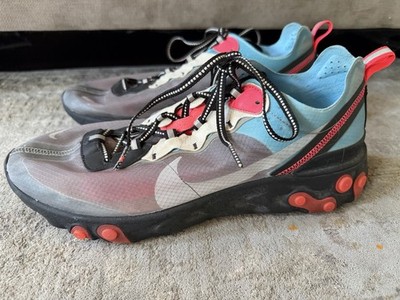 Nike React Element 87 Blue Chill Solar Red Mens Size 12 Athletic
