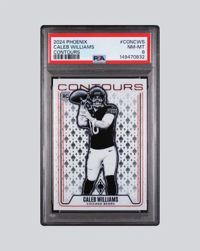 2024 PANINI PHOENIX CONTOURS CALEB WILLIAMS #CON-CWS [RC] PSA 8