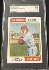 1974 Topps #283 Mike Schmidt SGC 9 MINT CONDITION 3 Time MVP, 500 Home Run Club