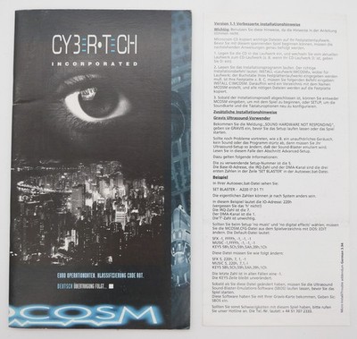 Microcosm Psygnosis 1994 Anleitung Handbuch Manual