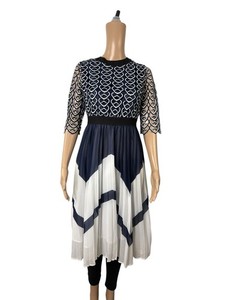 green emerald velvet dress P102 TIERED COTTON DRESS (WHT, PINK, GRN) – N by Nancy main image 1