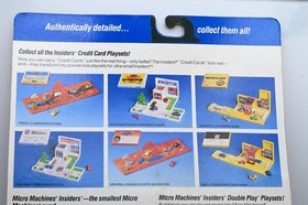 Micro Machines Insiders Credit Card Playset Chevron Service Stop Brand New