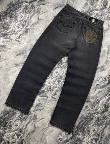 Vintage Versace Jeans Couture Big Logo VJC Denim Jeans Men Size 33 Gray