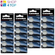 20 Camelion Cr2032 Batteries Lithium 3V Button Cell Cr2032-Bp5 5Pcs Exp 2033 New