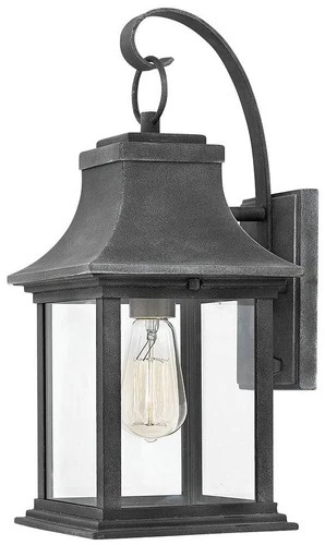 Hinkley Adair 16 1/2" High Aged Zinc Outdoor Wall Light - Picture 1 of 10