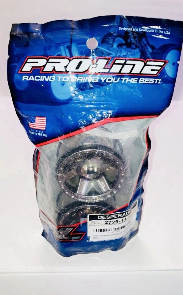 PRO-LINE Desperado 2.8 (Traxxas Style Bead) Black Chrome Front Wheels, 2729-11 - Image 2 of 4