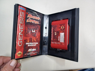 Spider-Man and Venom: Maximum Carnage (Sega Genesis, 1994) Red Complete Cib