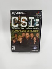 CSI 3 Dimensions of Murder (Sony PlayStation 2, 2007) Complete Tested Working