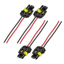 KVAEY 4 PCS Wiring Harness Headlight Socket, 9005 9006 Female, 9005 9006, 4PCS